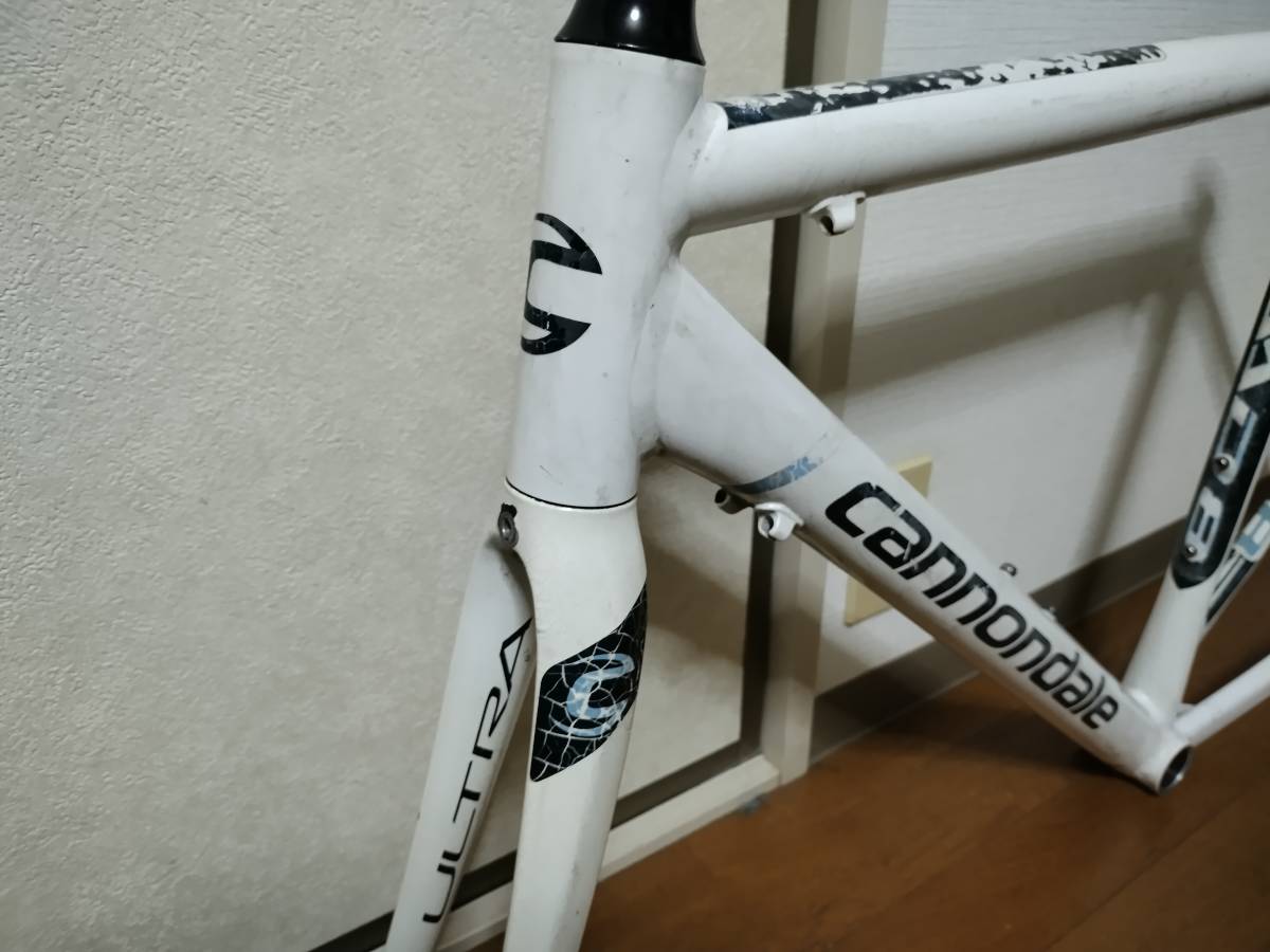 cannondale　キャノンデール カーボンフォーク CAAD8 ロードバイク アルミフレーム 51サイズ　530mm ホワイト Optimo_画像4