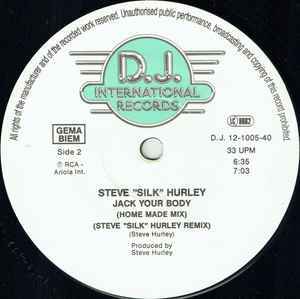 Steve 'Silk' Hurley / Jack Your Body　1987ジャックスタイル原点！シカゴハウスメガアンセム！！！_画像3