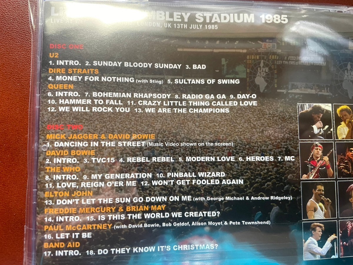 LIVE AID　WEMBLEY STADIUM 1985　CD 2 枚組　プレス盤　新品未開封　ライブエイド　queen the who paul mccartney u2 elton john_画像3