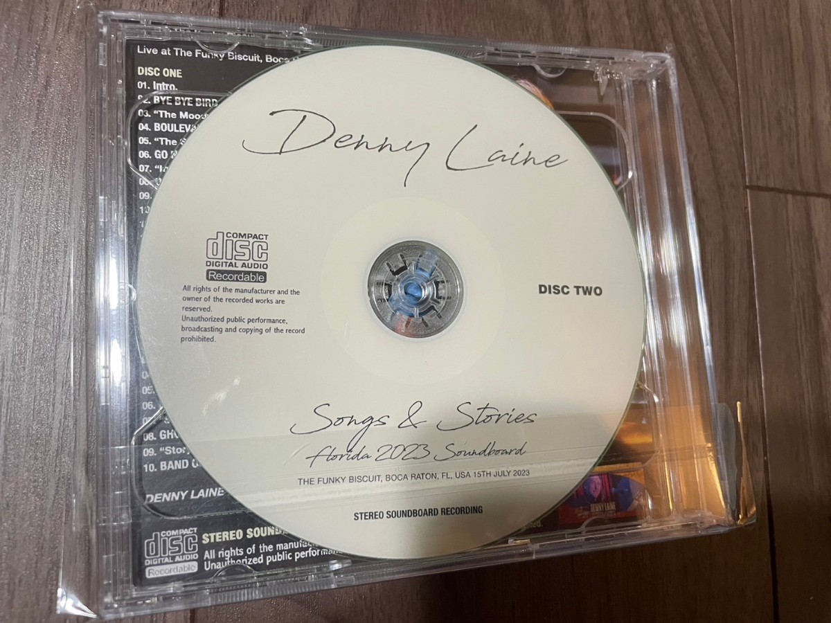 DENNY LAINE 　SONGS AND STORIES FLORIDA 2023 SOUNDBOARD　CD 新品未開封　デニーレイン　ポールマッカートニー　wings ビートルズ_画像2