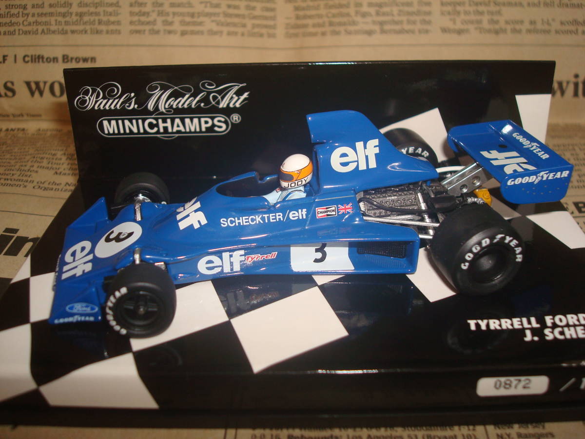 ★☆ティレル 007 フォード 1975年　J.シェクター　ミニチャンプス 1/43 限定1,392台　Tyrrell 007 Ford J.Schekter☆★_画像1