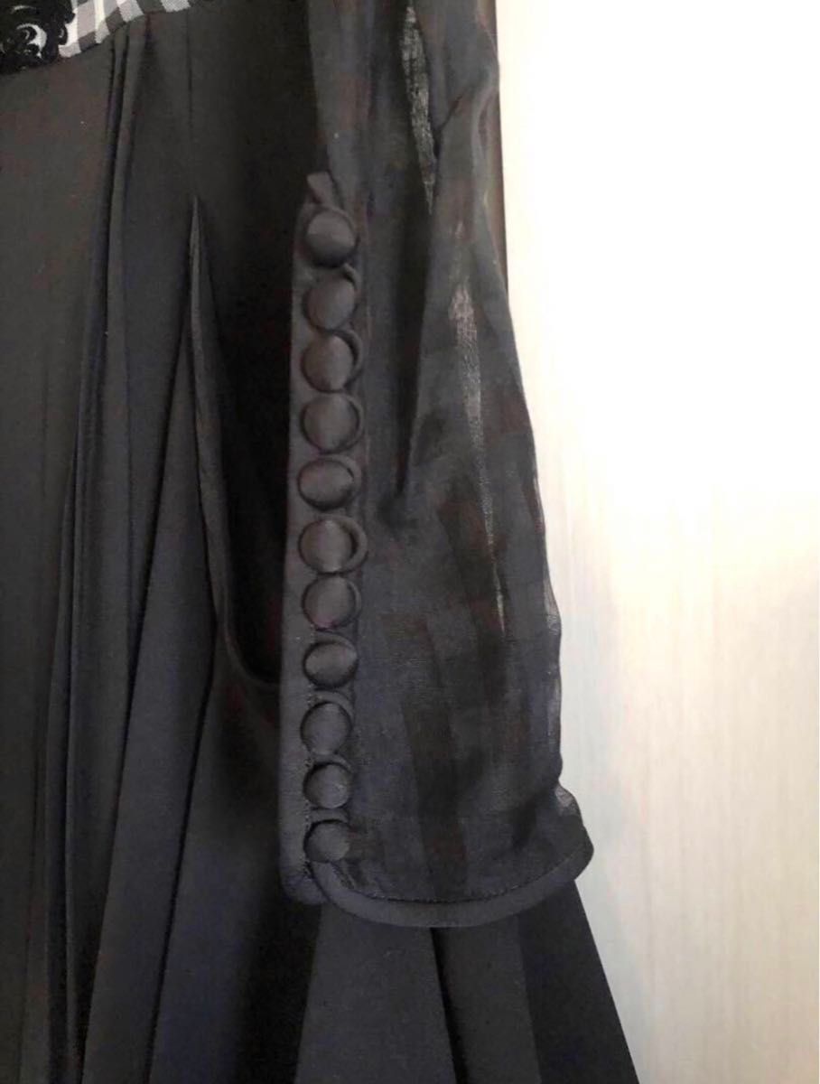 mame kurogouchi  ドレス  ブラック　ワンピース　ベロア使用