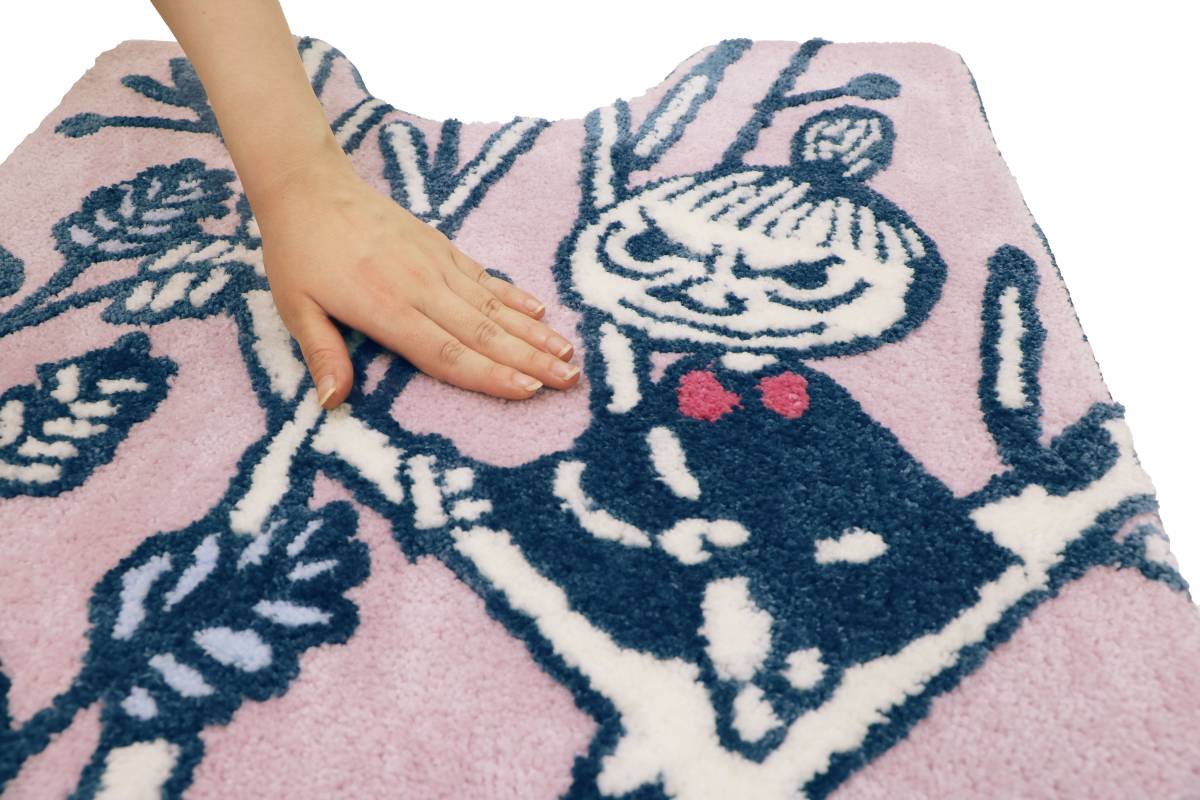 [ new goods ] Moomin toilet mat repo little miiREPO pink width znaklie-shon860484 toilet mat MOOMIN