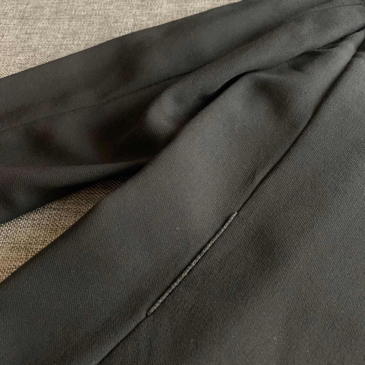 最高級白タグ　Max Mara テーラードジャケット ステッチ 40 ブラック ウール 黒 長袖