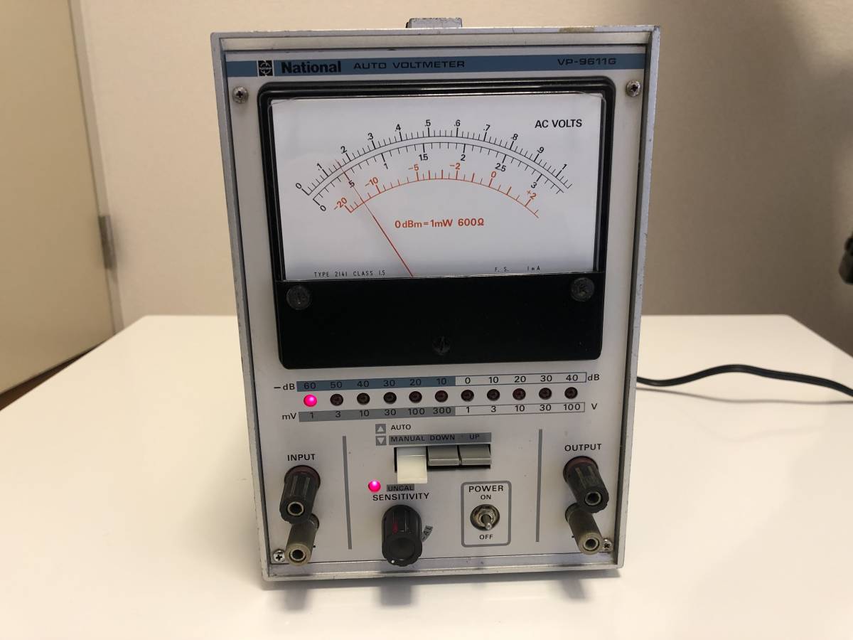 ★National 松下電器 VP-9611G AUTO VOLTMETER ACボルトメーター★_画像1