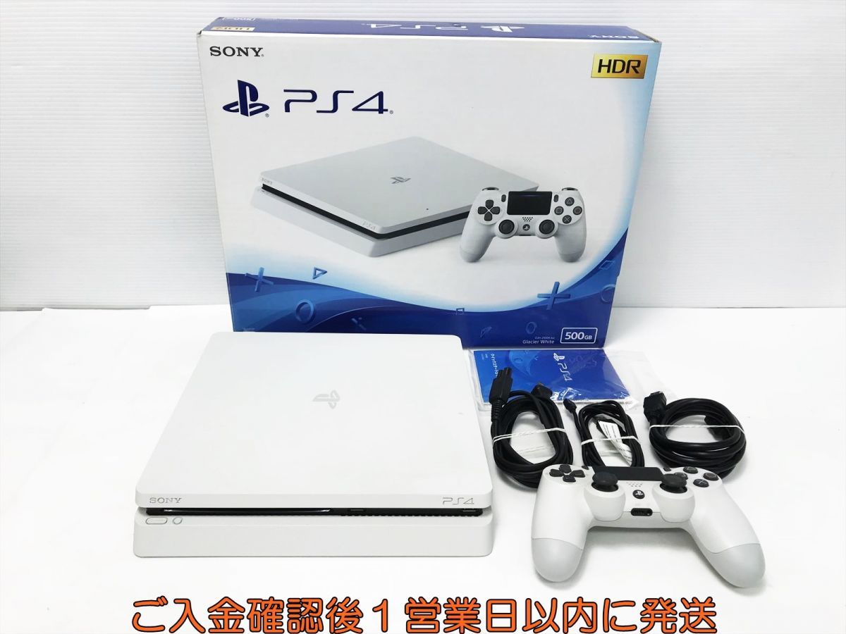 1円】PS4 本体/箱 セット CUH-2100A ホワイト 500GB ゲーム機本体 SONY 