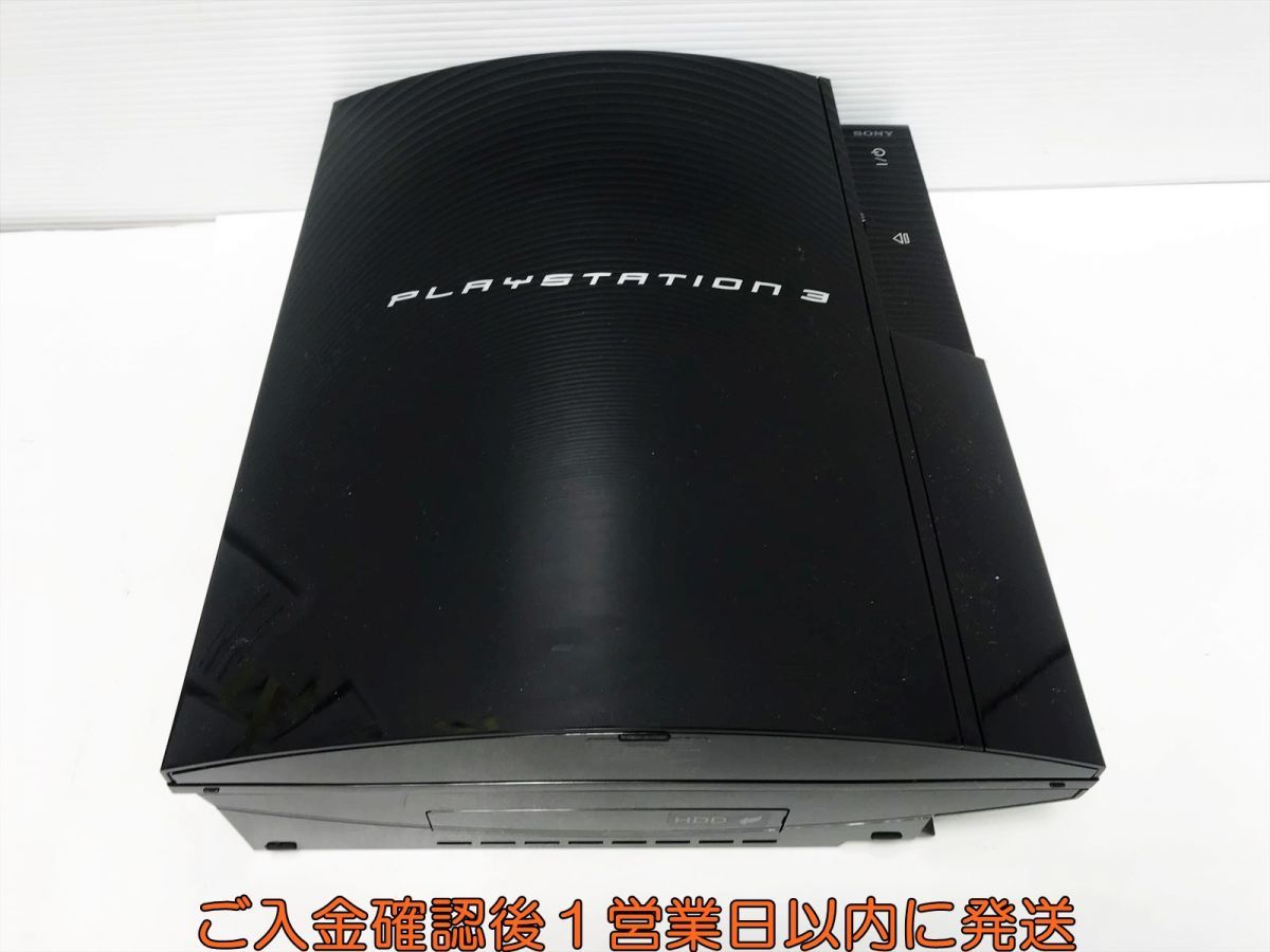 【1円】PS3 本体 セット 20GB ブラック SONY PlayStation3 CECHB00 未検品ジャンク プレステ3 M02-018yk/G4_画像2