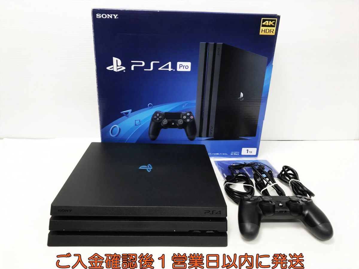 【1円】PS4 Pro 本体 セット 1TB ブラック SONY PlayStation4 CUH-7200B 初期化/動作確認済 プレステ4プロ G06-304yk/G4_画像1