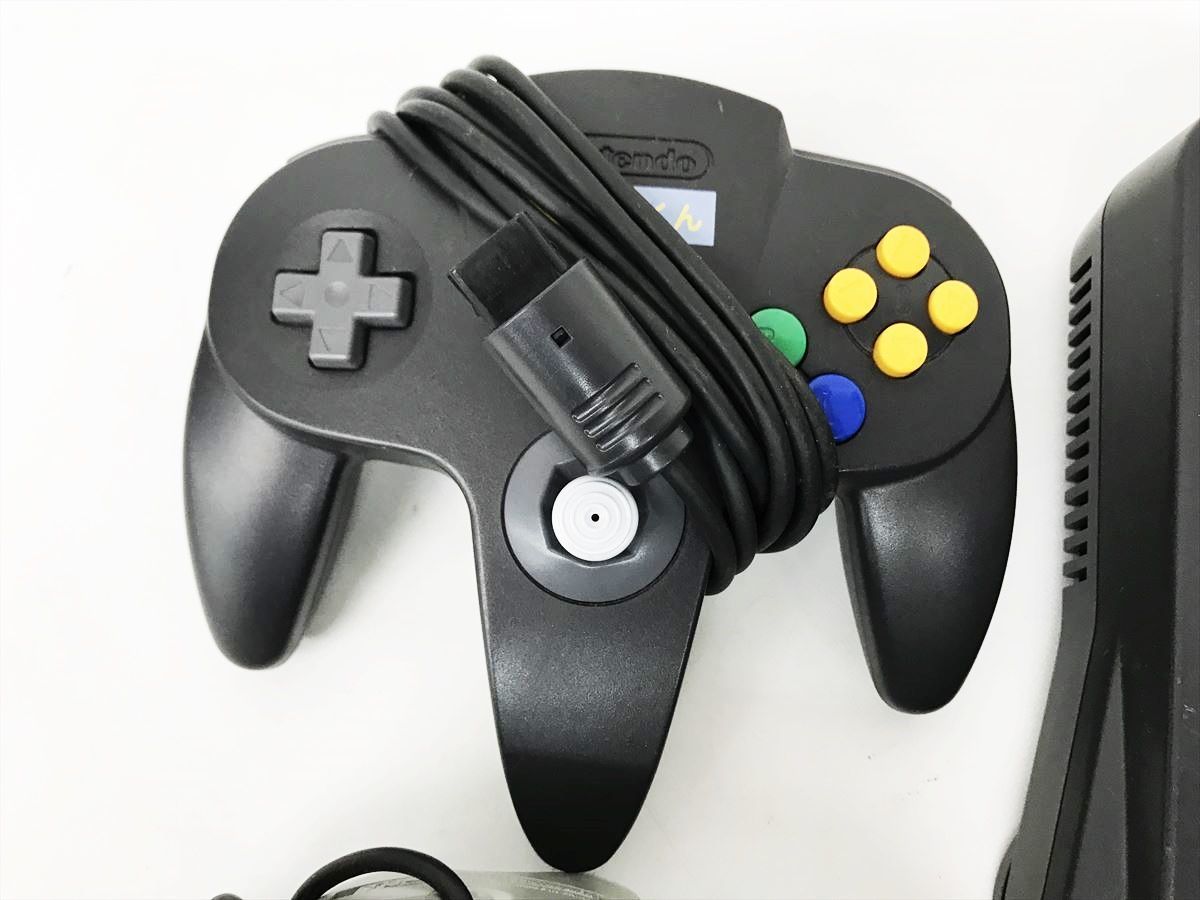 【1円】任天堂 ニンテンドーロクヨン 本体 セット 未検品ジャンク N64 コントローラー ACアダプター ソフト DC05-767jy/G4_画像3