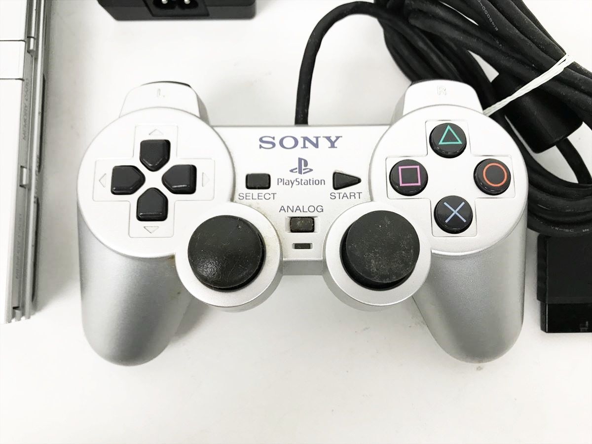 【1円】PS2 本体 薄型 シルバー SONY PlayStation2 SCPH-79000 未検品ジャンク プレステ2 DC05-777jy/G4_画像2