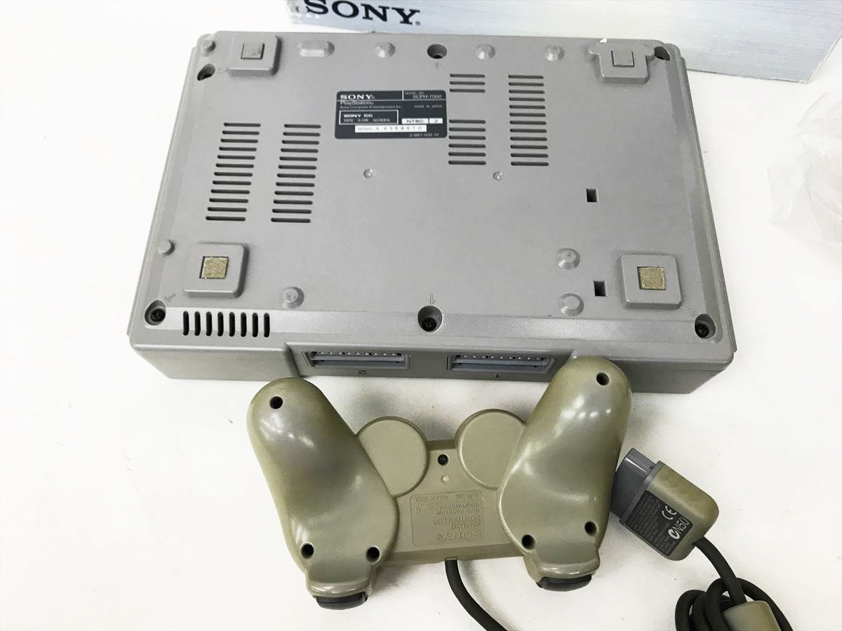 【1円】PS 本体 セット SONY PlayStation SCPH-7000 未検品ジャンク プレステ PS1 内箱なし DC05-805jy/G4_画像5