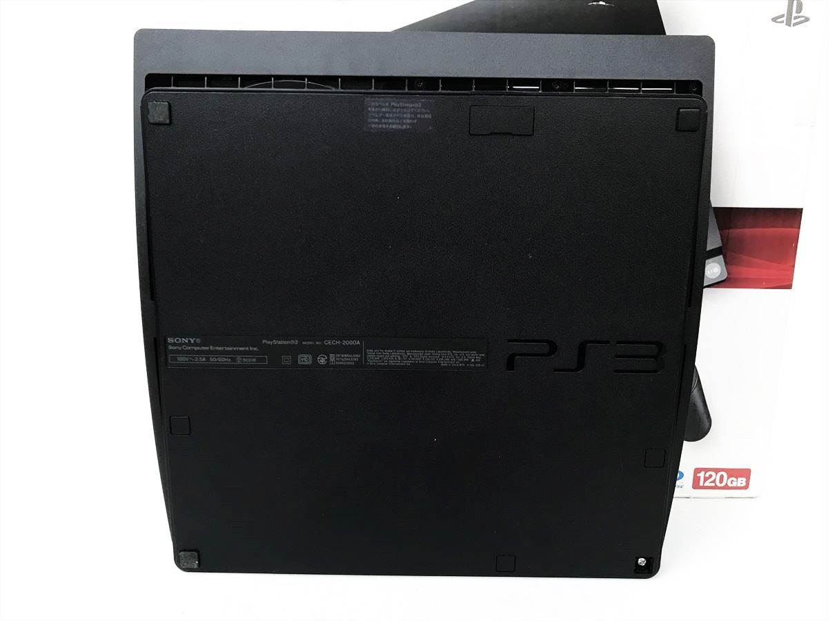 【1円】PS3 本体 セット 120GB ブラック SONY PlayStation3 CECH-2000A 初期化済 未検品ジャンク 内箱なし DC04-012jy/G4_画像4
