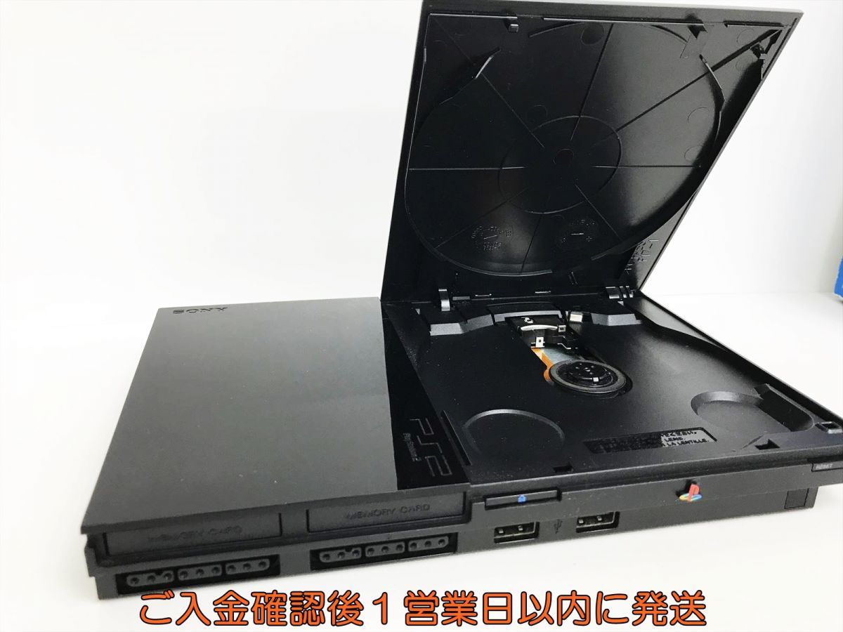 【1円】PS2 本体 セット 薄型 ブラック SONY PlayStation2 SCPH-90000 CB 未検品ジャンク プレステ2 H06-336ek/G4_画像3