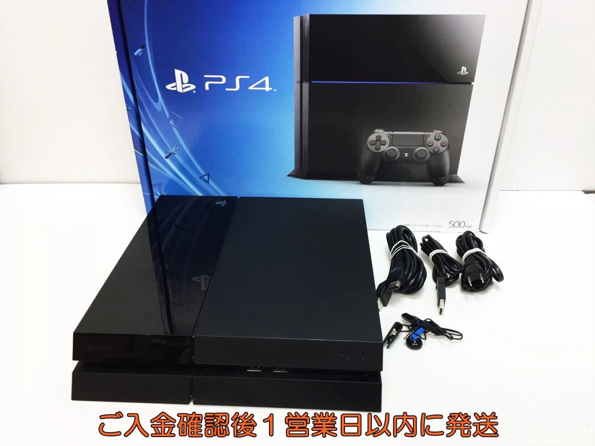 【1円】PS4 本体/箱 セット CUH-1000A ブラック 500GB ゲーム機本体 SONY 初期化/動作確認済み M05-841ym/G4_画像1