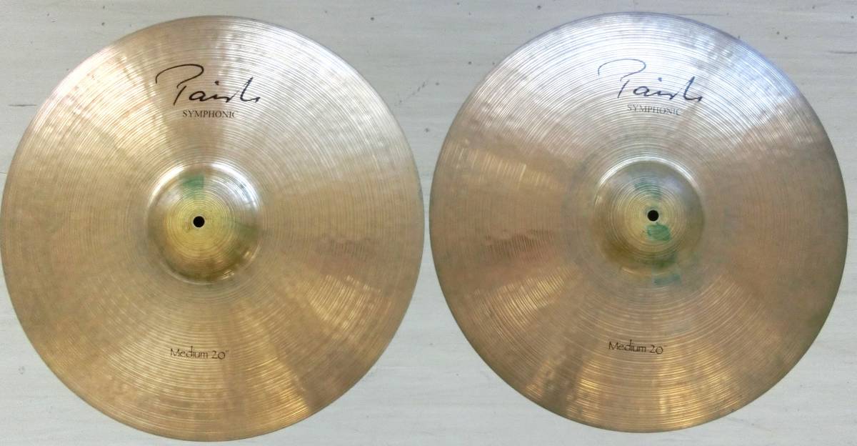 PAiSTe 合わせシンバル Signature Symphonic 20” Medium【受注オーダーシンバル】中古 パイステ_画像1