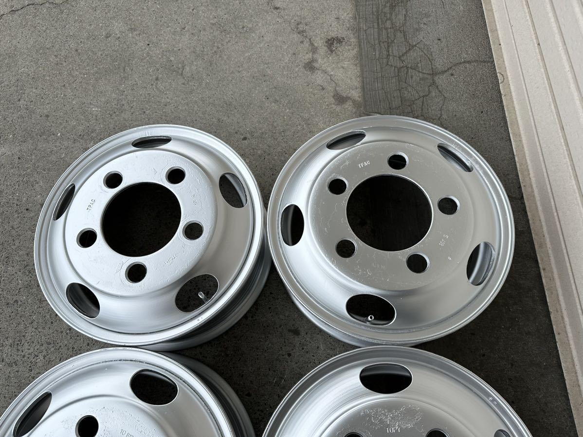  free shipping Toyota Dyna Hino Dutro TOPY TFAC 16×5.5k 5 hole steel wheel both sides repeated painting 6 pcs set 
