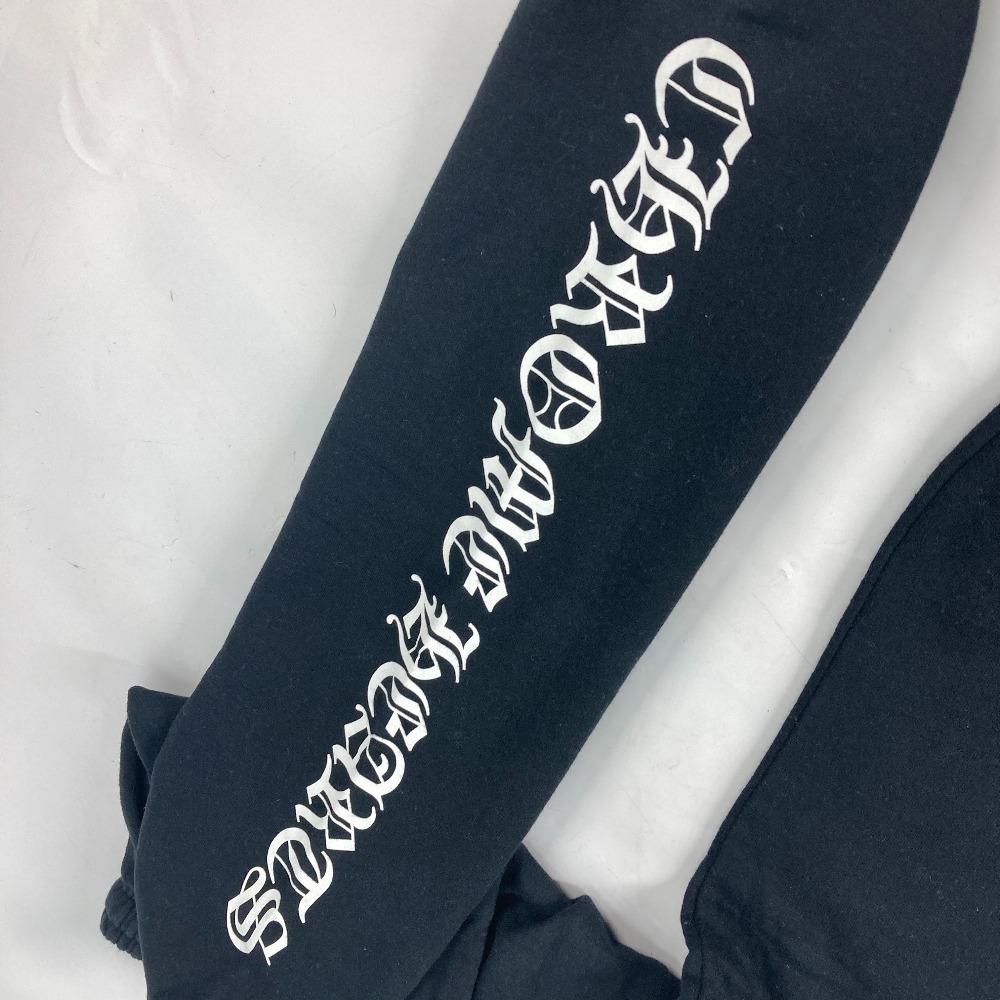 CHROME HEARTS クロムハーツ ロゴプリント スウェット ボトムス アパレル パンツ ブラック メンズ【中古】_画像7