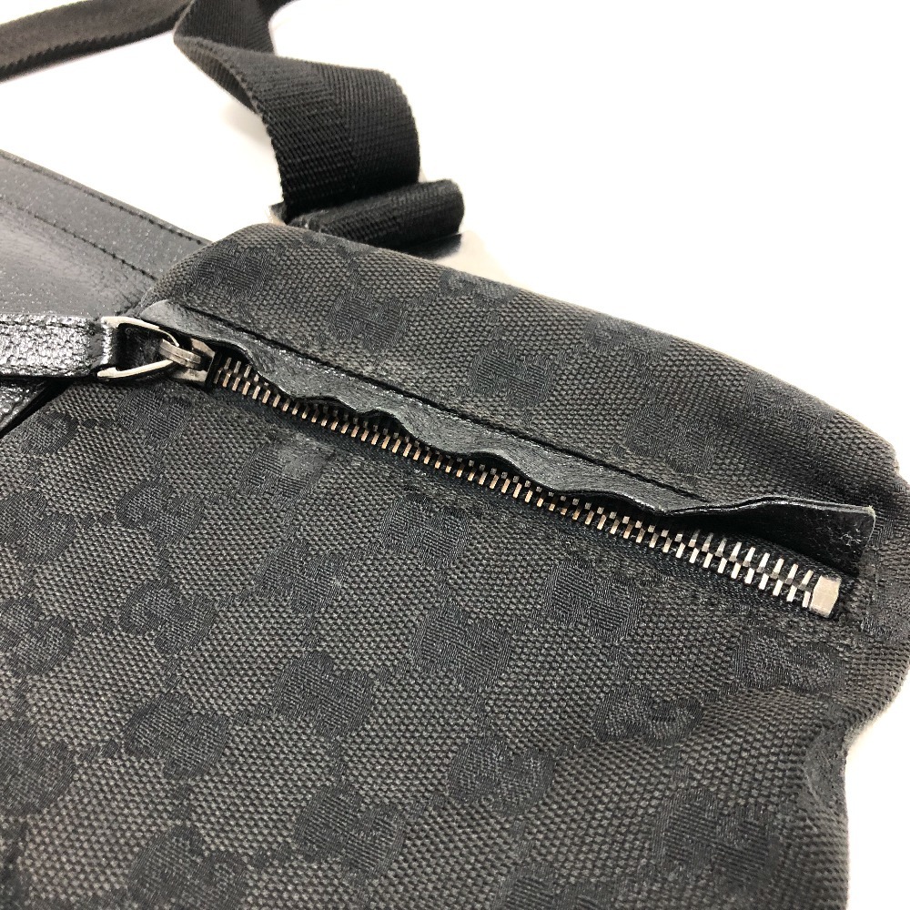 GUCCI グッチ 28566 ボディバッグ ベルトバッグ GG ウエストバッグ ブラック メンズ【中古】_画像3