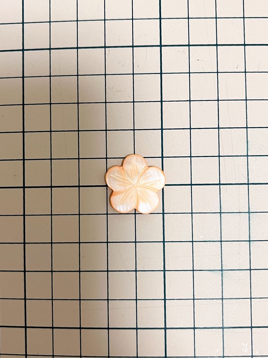 希少 シェル 彫り お花型 高品質 白蝶貝