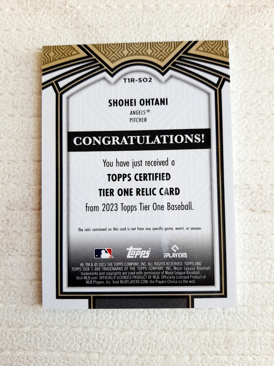2023 Topps Tier One 大谷翔平 ジャージーカード 2023 Topps Tier One 大谷翔平 ジャージーカード|Yahoo!フリマ