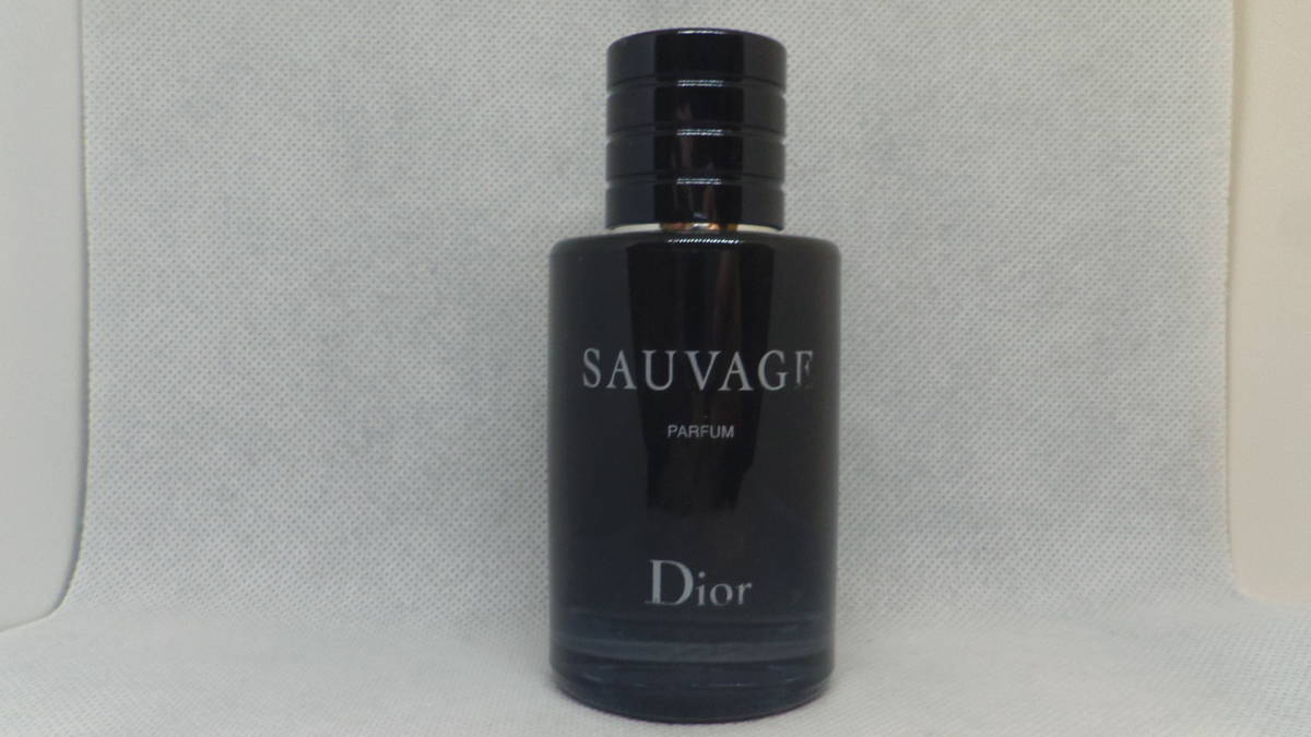 満量 日本語シール付き正規品 Christian Dior SAUVAGE クリスチャン ディオール ソヴァージュ パルファム 60ml parfum_画像1