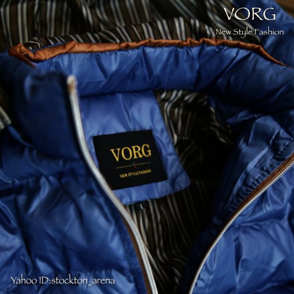 新品*VORG*ヴォーグ Ultra Light 中綿ジャケット XL ブルー ■ 青 ジャケット コート フード取り外し可能 軽量フェイクダウンジャケット/_画像6
