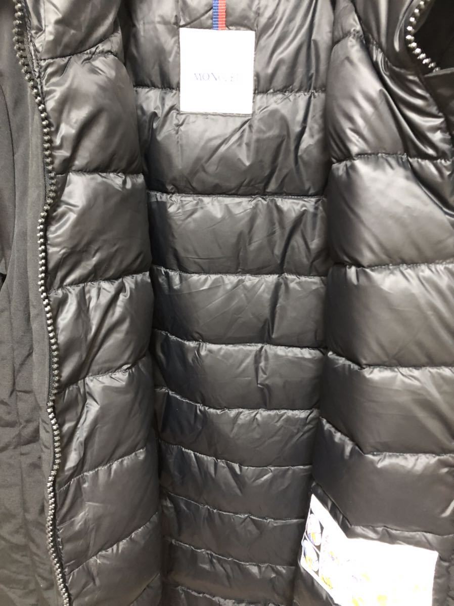 送料無料 未使用 MONCLER BLAVET モンクレール ブラック ダウンジャケット ダウン コート 正規品 ブルーフォックスファー メンズ L 〜 XL