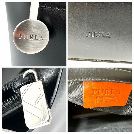 □【FURLA フルラ】 トートバッグ ハンドバッグ レディース サイズ：高さ： 約22cm 横： 約25cm 奥行：約14cm　中古品 □_画像8