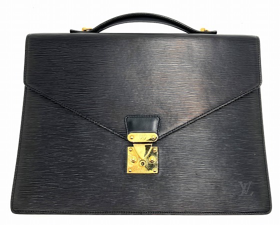 □ 【LOUIS VUITTON ルイヴィトン】ビジネスバッグ M54462 ポルトドキュマンバンドリエール レザー ジャンク品　破損あり中古品 □_画像1