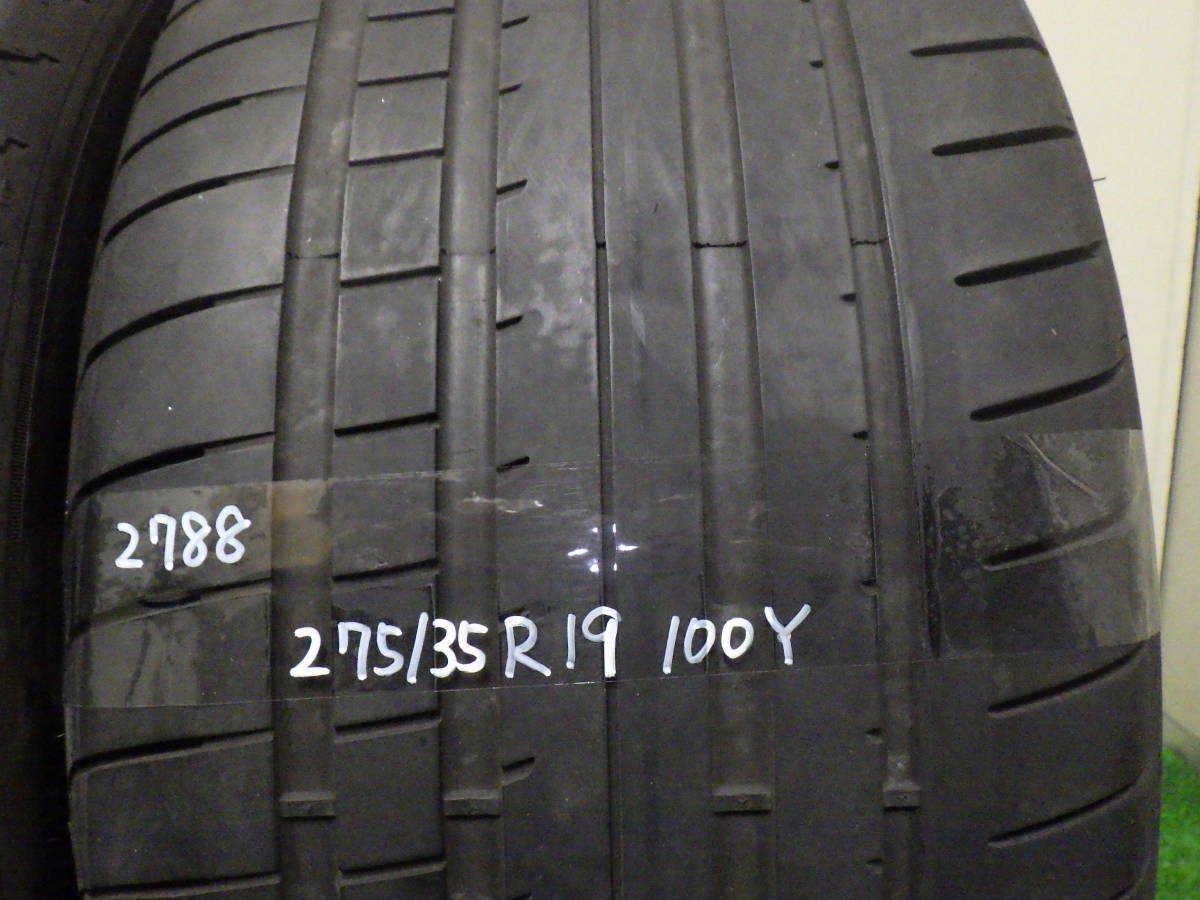 2788　中古タイヤ　グッドイヤー イーグルF1 275/35R19 MOE 2本 ランフラットタイヤ 引き取り取り付け　ベンツ承認タイヤ_画像3