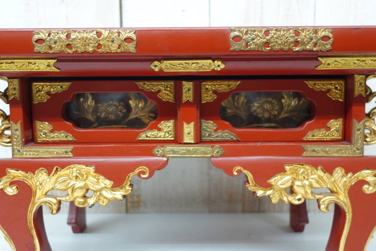 伝統工芸 工芸美術 古美術 *高級仏壇 仏具*経机 前机 経卓 伝統工芸 工芸美術 古美術 *高級仏壇 仏具*経机 前机 経卓