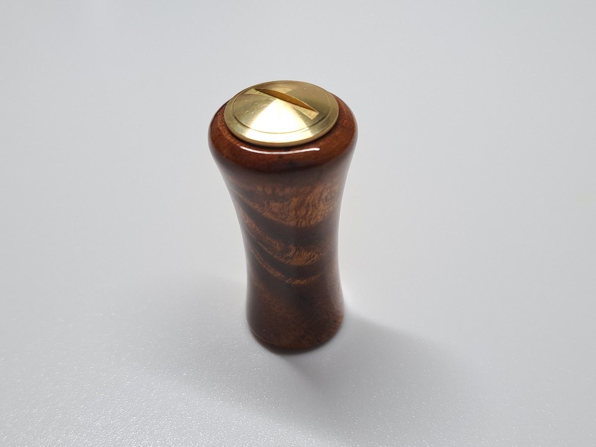 ①ウッドノブ 木製/ゴールド 1個 ダイワSタイプ シマノAタイプ ①ウッドノブ 木製/ゴールド 1個 ダイワSタイプ シマノAタイプ