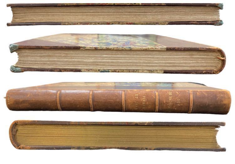 7446円 【滅多に出ない大型本】1888年☆ハーフレザー装丁 7446円 【滅多に出ない大型本】1888年☆ハーフレザー装丁
