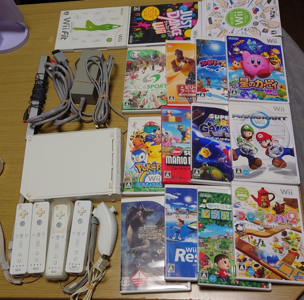 Wii 本体 ソフト 多数 リモコン ヌンチャク 付属品 星のカービィ マリオカート その他_画像1