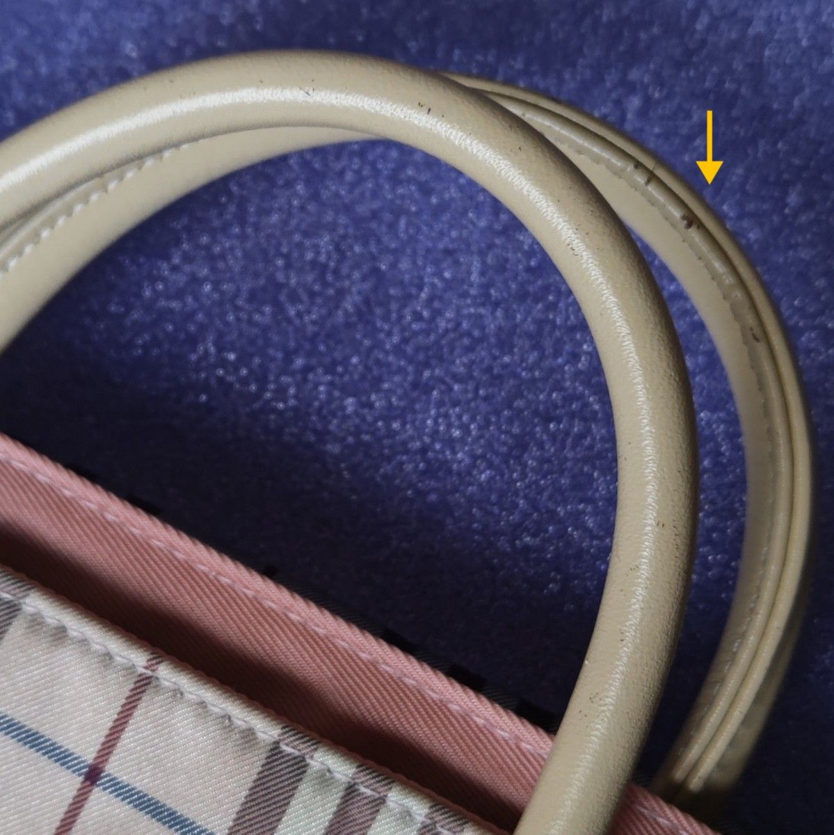 バーバリー BURBERRY ブルーレーベル 舟型 ミニトートバッグ 革 バーバリー BURBERRY ブルーレーベル 舟型 ミニトートバッグ 革