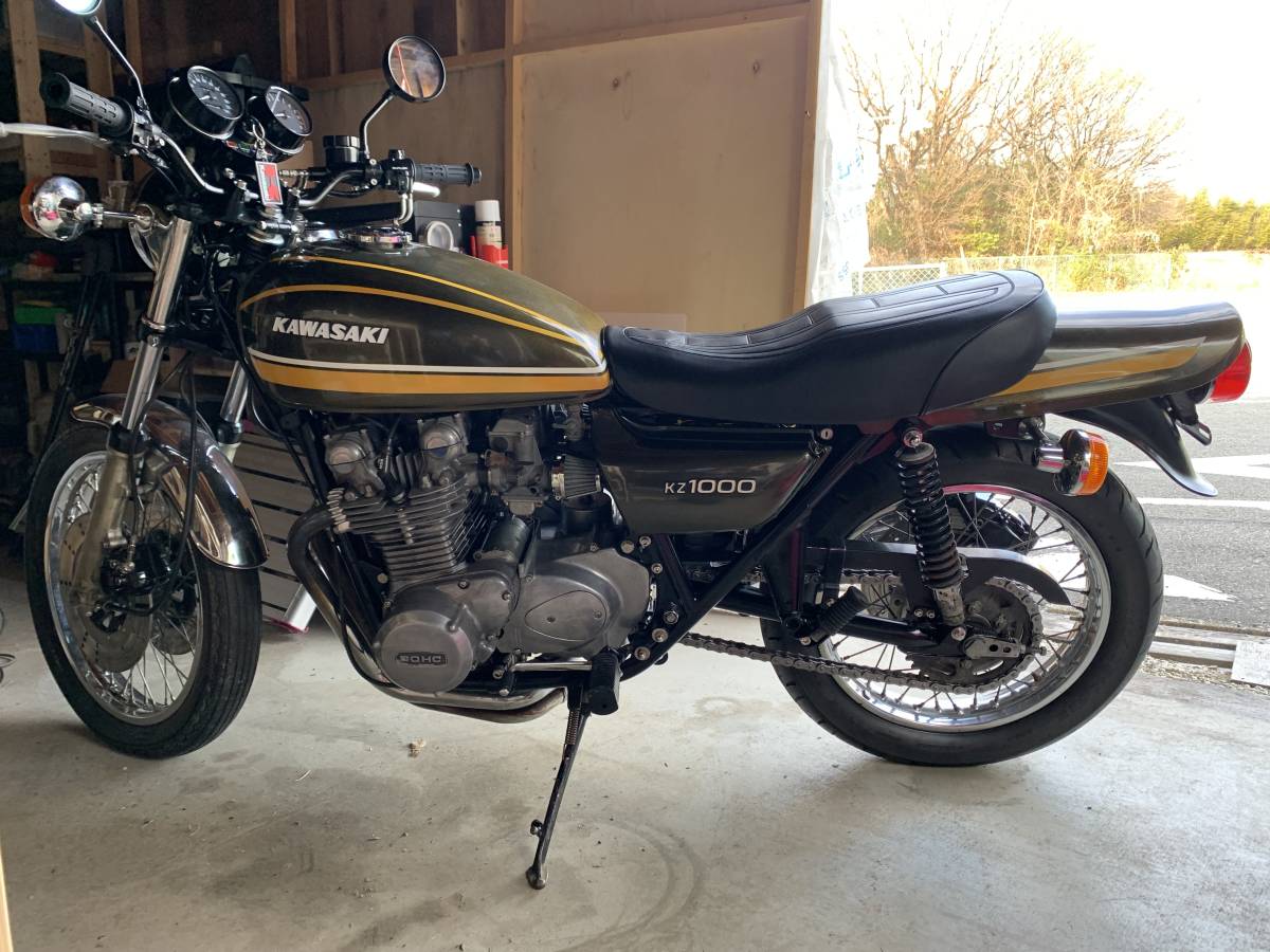 KZ1000A 予備検取得済み カワサキ エンジン好調　z1000 z1 mk2 z2 z750fx z750rs 外装替えで再出品_画像2