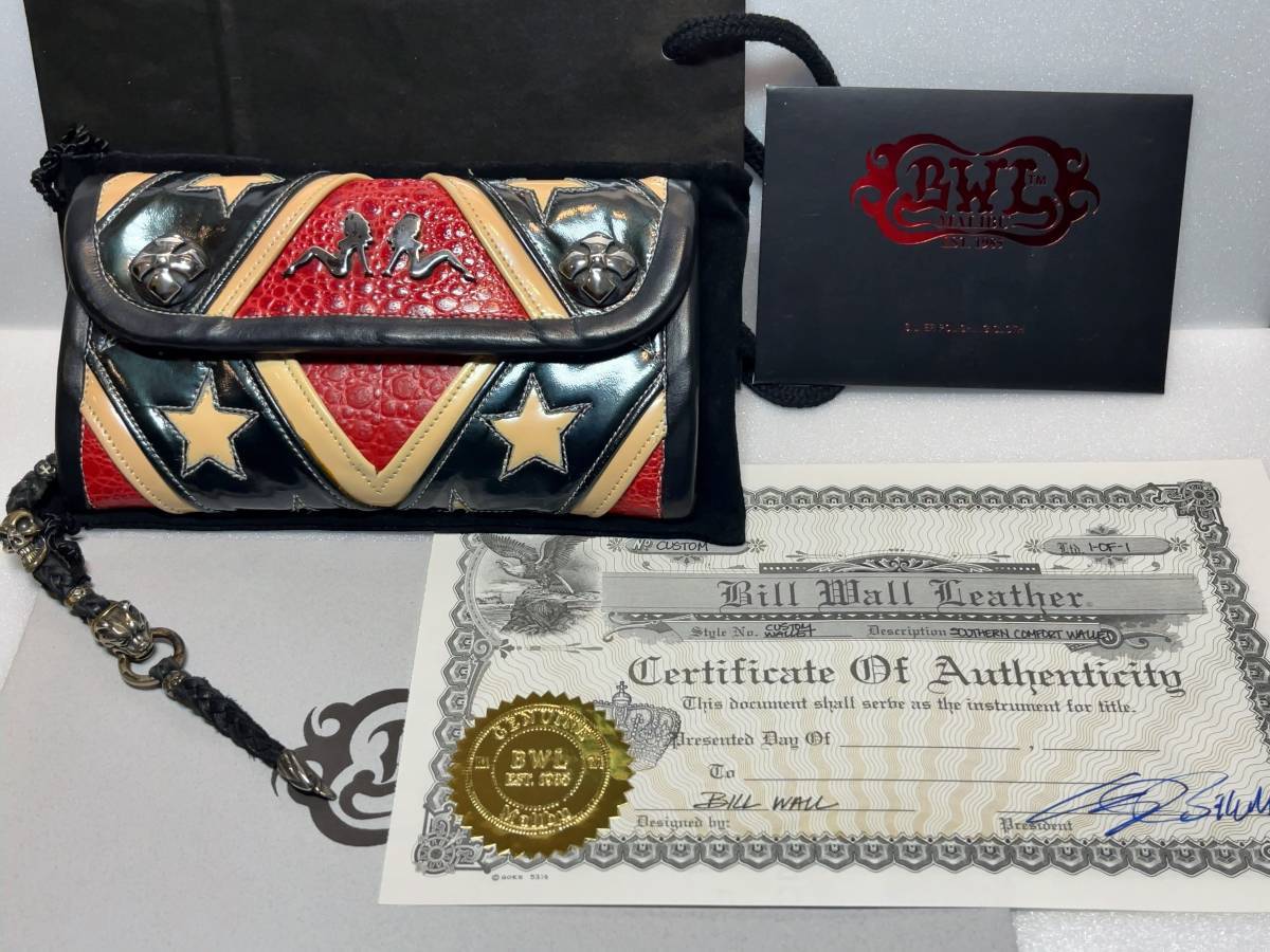 Bill Wall Leather　ビルウォールレザー／ BWL ウォレット　未使用_画像1