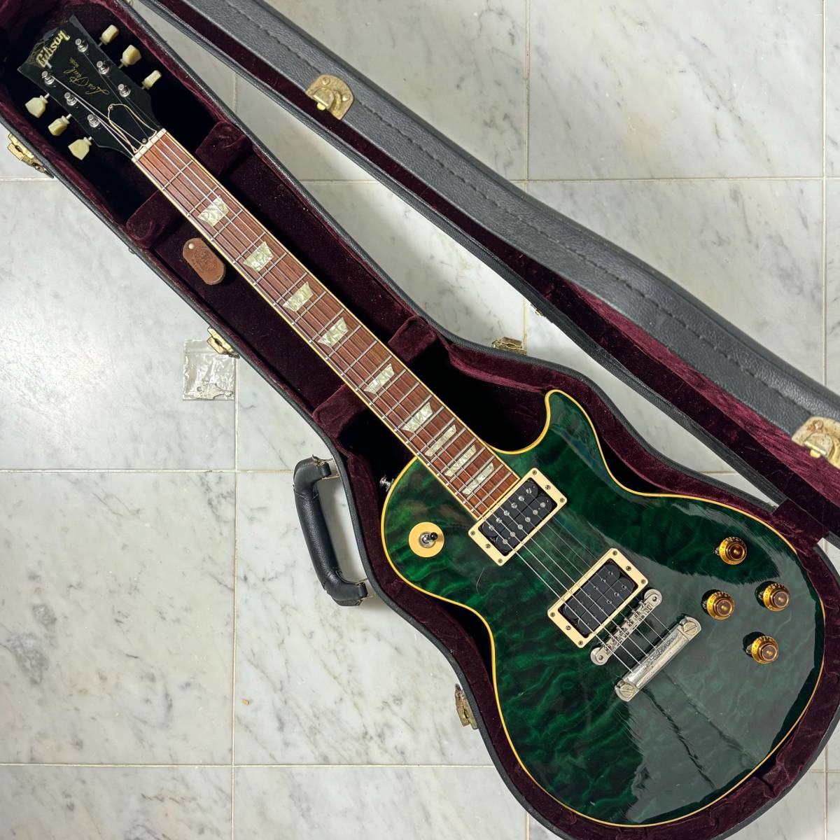 超希少 Gibson Custom Shop Historic Collection 1959 Les Paul Standard Reissue Quilt Top 専用Gibsonハードケース付_画像1
