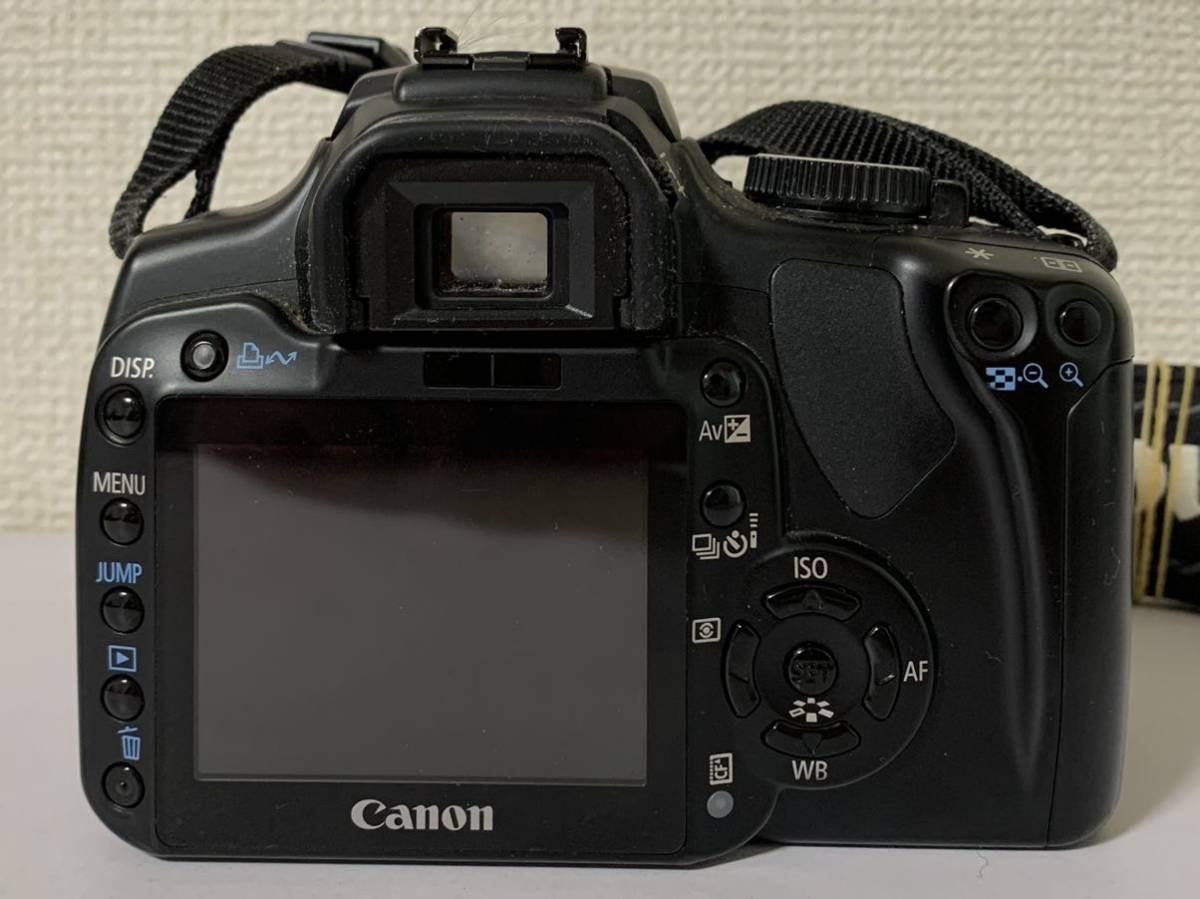 1円〜 Canon キャノン EOS kiss Digital X ボディ ゴム部分経年劣化有 電池切れの為動作未確認_画像3