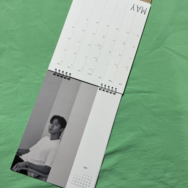 パク・ソジュン ★ ZIOZIA 2024年 卓上 カレンダー 韓国 Park Seo Jun パクソジュン_画像6