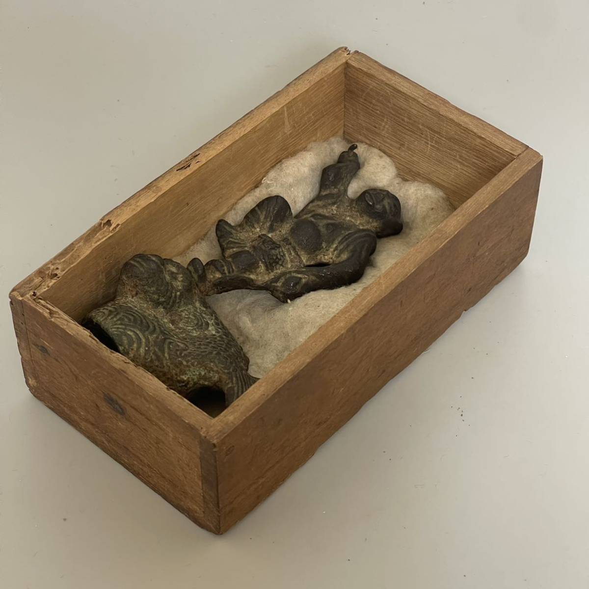 時代　古銅　銅製　人物像　箱付　仏教美術　唐物　中国古美術　サイズ：13.5cm_画像10