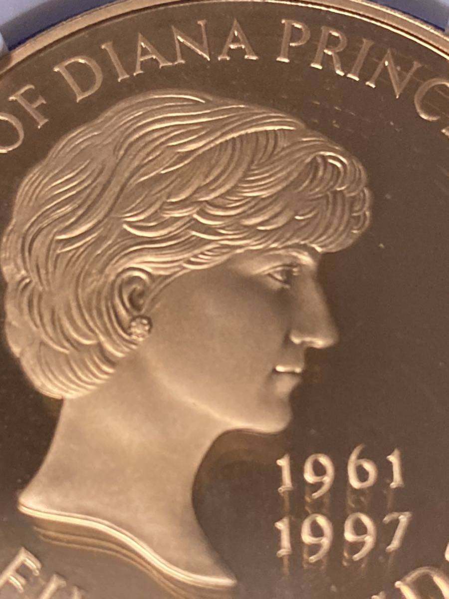 【お得価格！！ダイアナ金貨・PR68UC】1999年イギリス ロイヤルミント ダイアナ妃追悼記念５ポンド金貨 _画像5