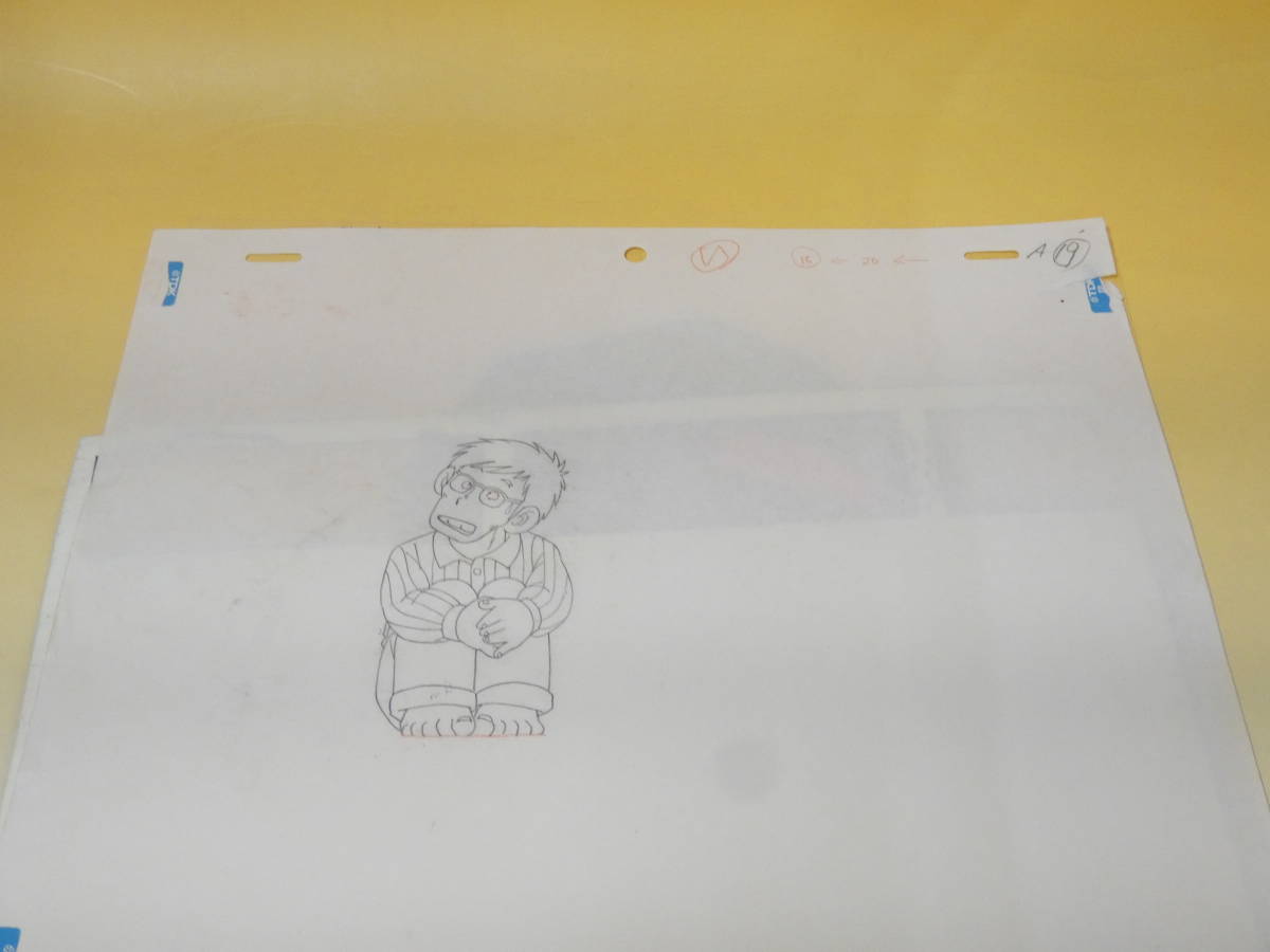 【中古】　セル画（15）　太陽の牙　ダグラム　クリン・カシム　正面　背景付　J1　S597_画像8
