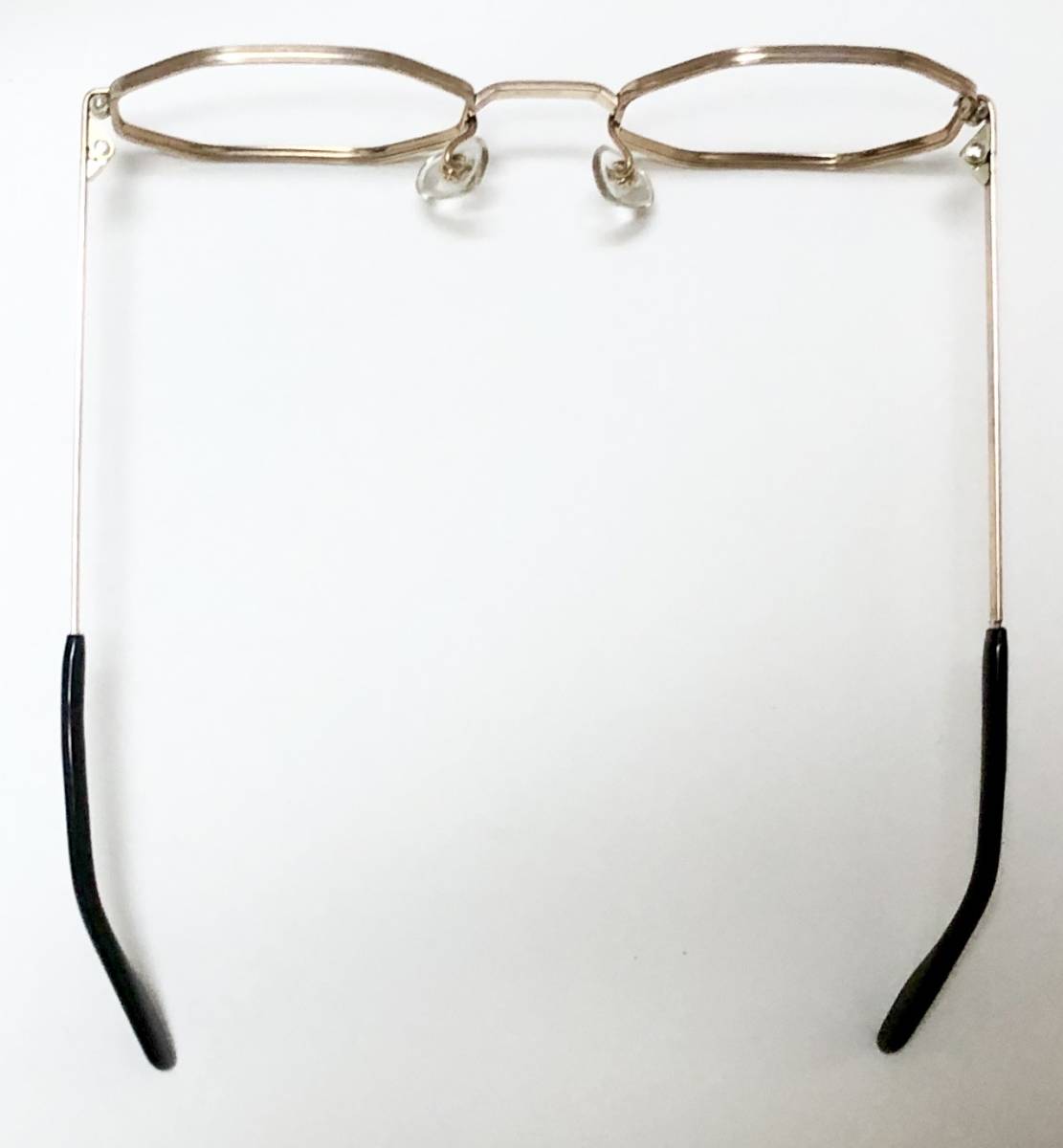 未使用 / 1960年代】14K金張 イタリア製オクタゴン メガネ 八角形 ビンテージ/ ヴィンテージ_画像6