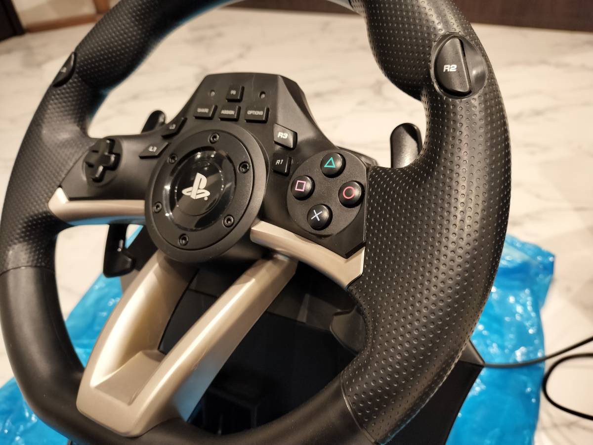 HORI レーシングホイール RWA ステアリング コントローラー ハンコン ホリ ps4 ps3 PlayStation プレステ racing wheel apex_画像6