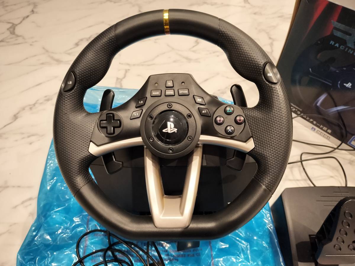 HORI レーシングホイール RWA ステアリング コントローラー ハンコン ホリ ps4 ps3 PlayStation プレステ racing wheel apex_画像4