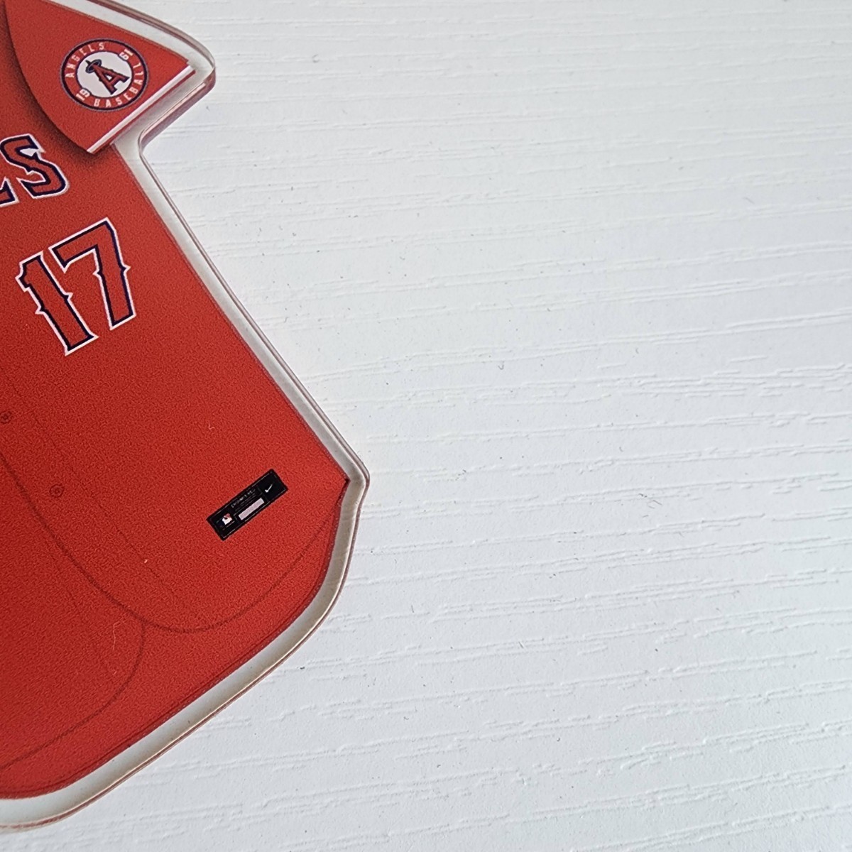 新品　MLB　大谷翔平　ロサンゼルス・エンゼルス　野球　ユニフォームキーホルダー　メジャーリーグ　両面印刷　アクリル　赤　10cm　RED_画像5