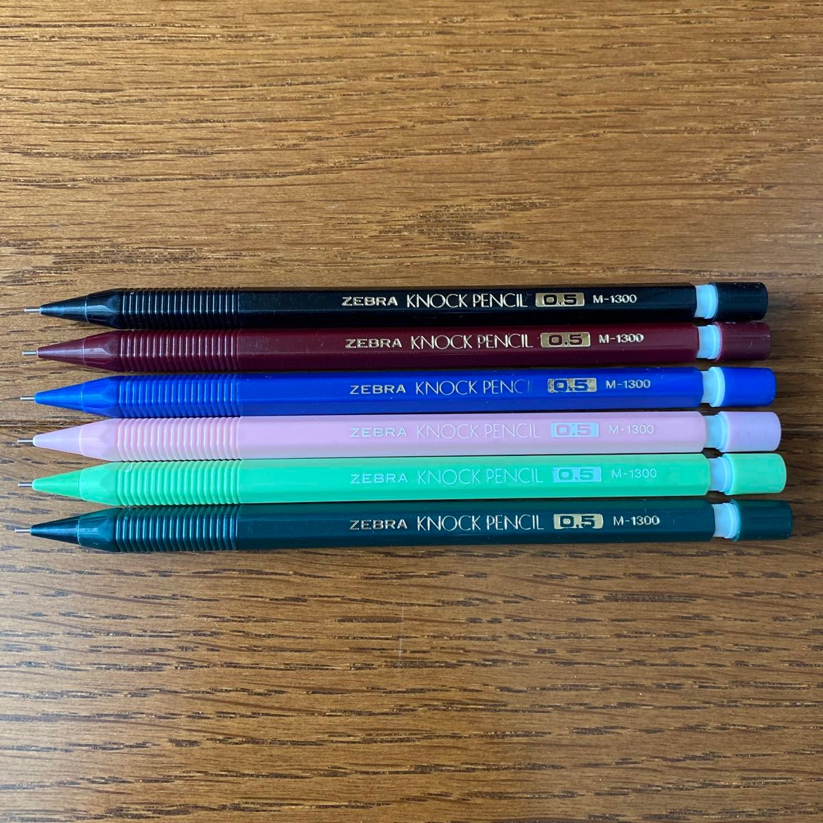 ゼブラ ノックペンシル シャープペン KNOCKPENCIL M-1300 6本 ゼブラ ノックペンシル シャープペン KNOCKPENCIL M-1300 6本
