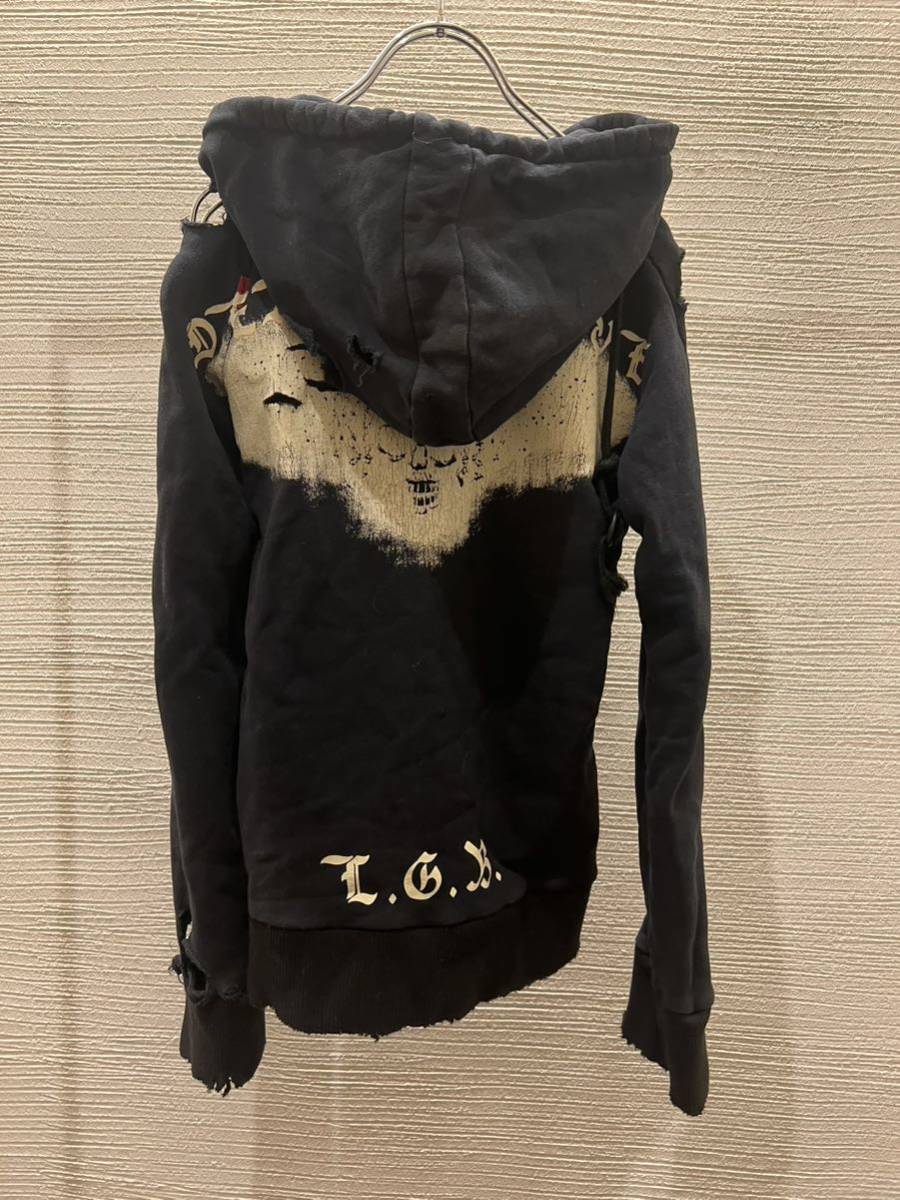 00s archive L.G.B. DEAD OR ALIVE HOODIE y2k vintage パーカー　super rare ifsixwasnine roen 14th addiction goa kmrii rick owens