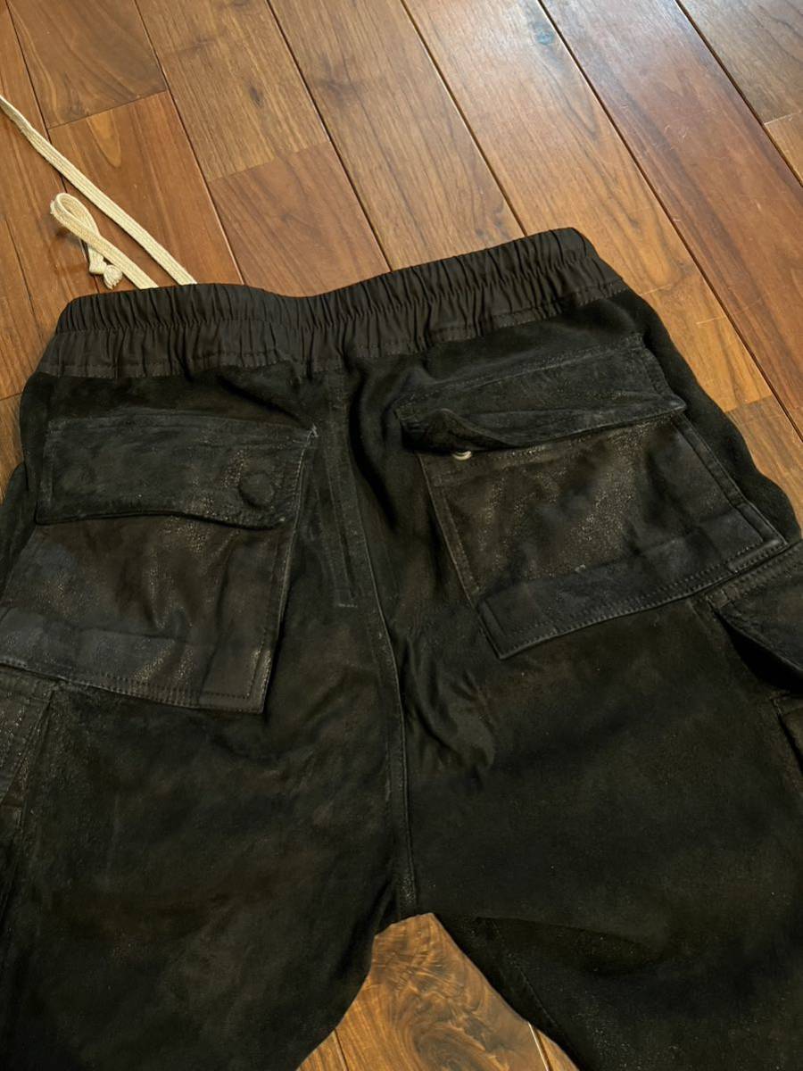 rick owens リックオウエンス カーゴジョグ　レザーパンツ　48 leather pants cargo jog